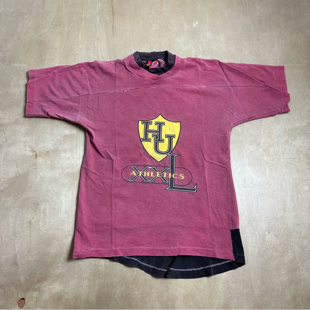 Vintage 80s Huffy Youth 10/12 Bikes Athletics Red Black T-Shirt